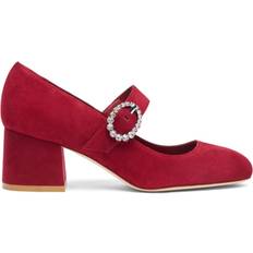 Stuart Weitzman Skyhigh 65mm Suede Pumps - Red