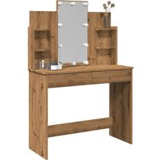 Shelves Dressing Tables vidaXL with LED Lights 96 x 40 x 142 cm Dressing Table