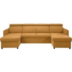 Hörnsoffor - Orange Mirjan24 Fredrik Dubbeldivan 4-sits Gul U-soffor Soffa 3-sits