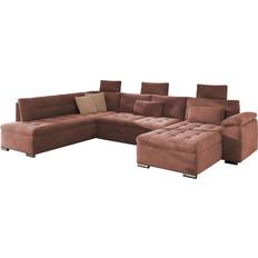 Borgstena 4-Seter Brun Beige U Sofa