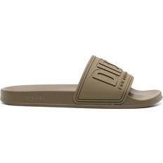 Diesel Slippers & Sandals Diesel Sa-Mayemi Cc Logo Embossed Slides - Green