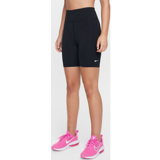 L Byxor Nike One Dri-FIT Biker Shorts - Black/White
