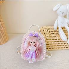 Purple School Bags Dinamr (Purple) Princess Fashionable Cute Backpack For Girls In Green Pink Yellow And Purple Colors