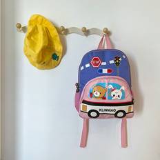 Multicoloured School Bags RYWOLT (Purple) Stylish Multicolor Childrens Backpack With Fun Cartoon Characters For School