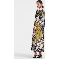 La DoubleJ Long Sleeve Swing Dress - Marea Black/White