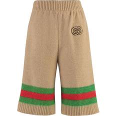 Gucci Women Shorts Gucci Knitted Shorts - Camel