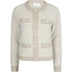 Neo Noir Dame Trøjer Neo Noir Vivia Knit Cardigan - Beige Melange