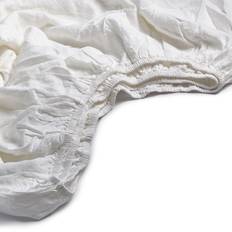 Piglet in Bed White Linen Blend Fitted Emperor Bed Sheet White
