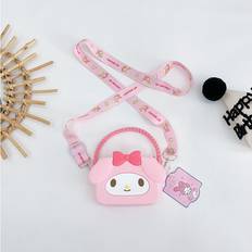 Silicon Bags Dinamr (Light Pink) Fashionable Silicone Crossbody Bag For Girls With Cute Frog And Rabbit Designs