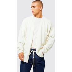 Oversized Vesten boohooMAN Oversize Cardigan - Creme