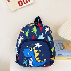 Blue - Unisex School Bags Dinamr (Blue) Blue Dinosaur Toddler Backpack Unisex Design Perfect For School And Day Trips