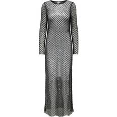 Clothing Only Onldonna Ls Ankle Sequins Dress - Black/Silver