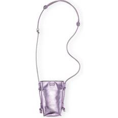 Ganni Bou crossbody mini bag women Polyester/Recycled Leather/Polyurethane One Size Purple