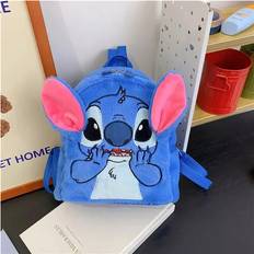 (Blue) Stitch Backpack Kids Boys Girl School Bag Travel Shoulder Rucksack Blue Pink