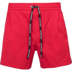 Balmain Swimwear Balmain Logo Print Swim Shorts - Red