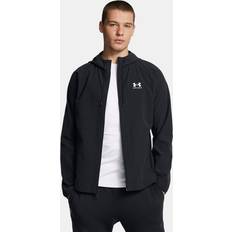 Under armour windbreaker Under Armour Men's Under Armour Stretch Woven Windbreaker - Black/White