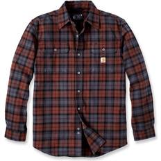 Carhartt Heavy Flannel L/S Plaid Shirt - Mocha