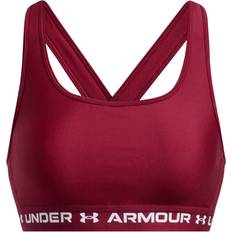 Under Armour Mid Crossback Women's Sports Bra Cardinal - White