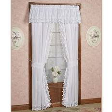 Today's Curtain Heirloom Battenberg Eyelet Panel Pair 80 W x 84 L Ecru