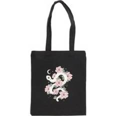 Something Different Floral Snake Polycotton Tote Bag