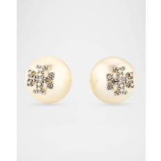 Smykker Tory Burch Kira Pearl Stud Earring Silver/Pearl/Crystal (OS)