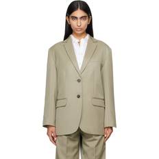 Green - Women Blazers Anine Bing Khaki Quinn Blazer - Green