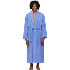 Tekla Organic Terry Classic Bathrobe - Blue
