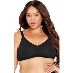 Avenue Clothing Avenue Plus Size Wireless Back Smoother Bra - Black