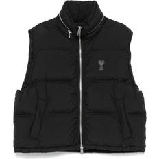 Ami Paris Vests Ami Paris Puffer Gilet Men Duck Down - Black