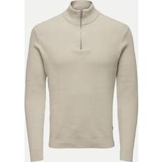 Herre - Sølv Sweatere Only & Sons Onsphil Strik Beige