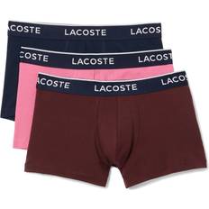 Rose Sous-vêtements pour hommes Lacoste Casual Stretch Boxershorts - Rosa/Navy Blau