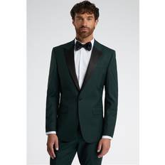 Alexandre Of England Tailored Fit Green Tuxedo Suit Jacket - Green