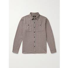 RRL Farrell Checked Cotton Shirt - Brown