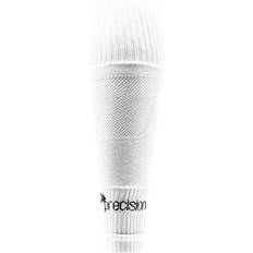 Precision Plain Pro Footless Sleeve Socks - White