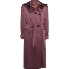 Viscose Coats Blazé Milano Double Breasted Coat - Purple