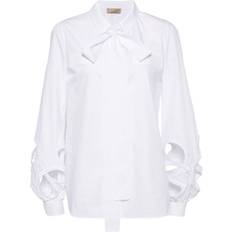 Elie Saab Cut-Out Cotton Shirt - White