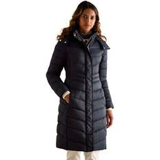 Polyester Coats Joules Clothing Pembury Longline Hooded Quilted Coat - Women's