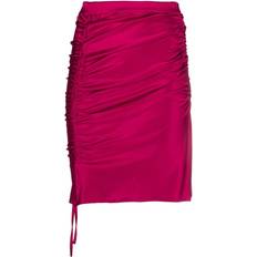 GCDS Drawstring Fastening Gathered Skirt - Pink