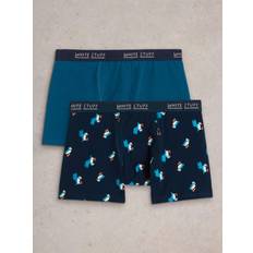 Clothing White Stuff 2 Pack Boxers - Teal/Multi