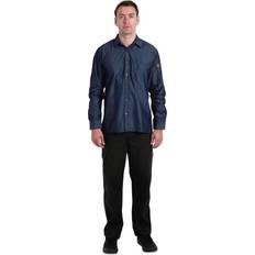 Clothing Urban Detroit Long Sleeve Denim Shirt - Blue