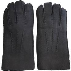 Infinity Leather Luxury Sheepskin Suede Gloves - Black