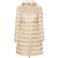 Moncler Women Coats Moncler Amintore Long Quilted Coat - Neutrals