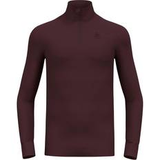 Homme - Marron Couches de base Odlo Active Warm Half Zip Longsleeve - Rot