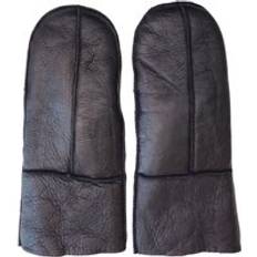 Kleding Infinity Leather Genuine Real Sheepskin Mittens Warm Gloves - Black