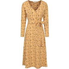 Clothing Mountain warehouse Santorini Floral Long-Sleeved Midi Dress - Mustard