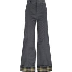 Burberry Trousers Burberry Palazzo Pants - Gray