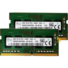 8gb 2x 4gb 1rx16 pc4-19200 ddr4-2400t 260pin laptop sodimm memory ram