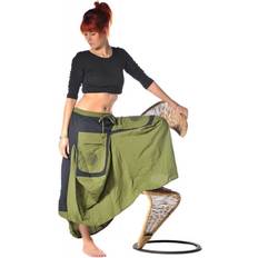 Simandra Mittelalter Rock Jupe Maxirock mit Taschen und Interessanten Details