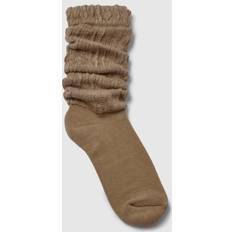 Boohoo Women Socks boohoo Womens Single Soft Ribbed Slouchy Socks - Brown