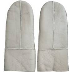 Kleding Infinity Leather Genuine Real Sheepskin Mittens Warm Gloves - Grey